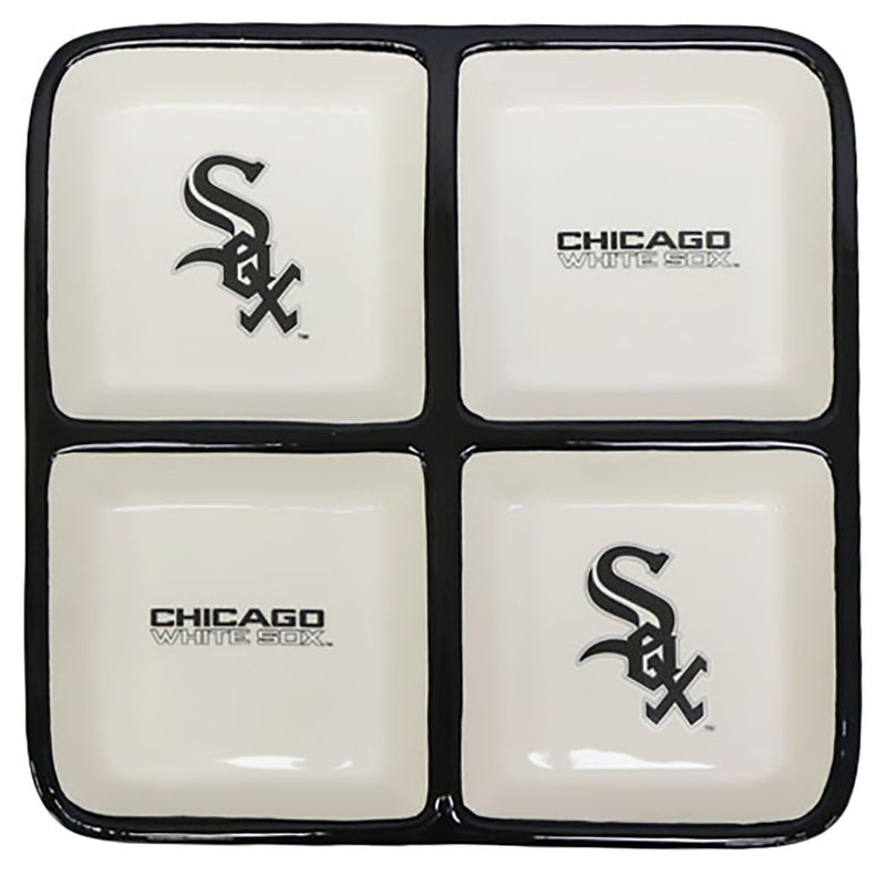 4 Section Square Tray | Chicago White Sox