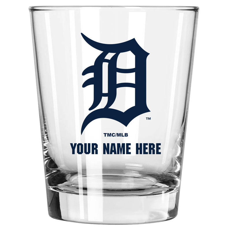 15oz Personalized Stemless Glass | Detroit Tigers