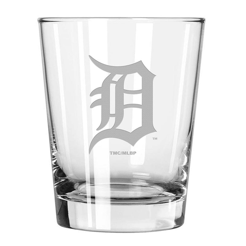 15oz Double Old Fashion Etched Glass | Detroit Tigers CurrentProduct, Detroit Tigers, Drinkware_category_All, DTI, MLB 194207262672 $13.49