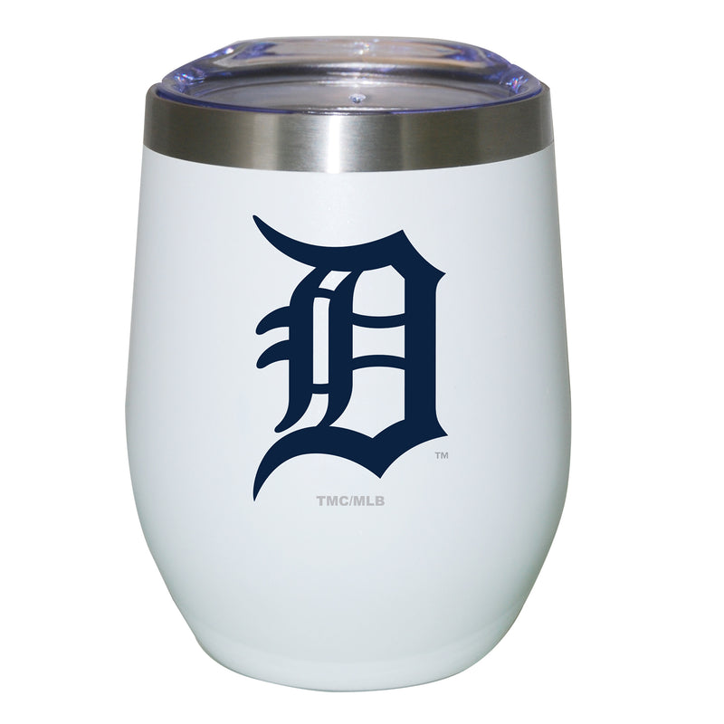 12oz White Stainless Steel Stemless Tumbler | Detroit Tigers CurrentProduct, Detroit Tigers, Drinkware_category_All, DTI, MLB 194207625057 $27.49