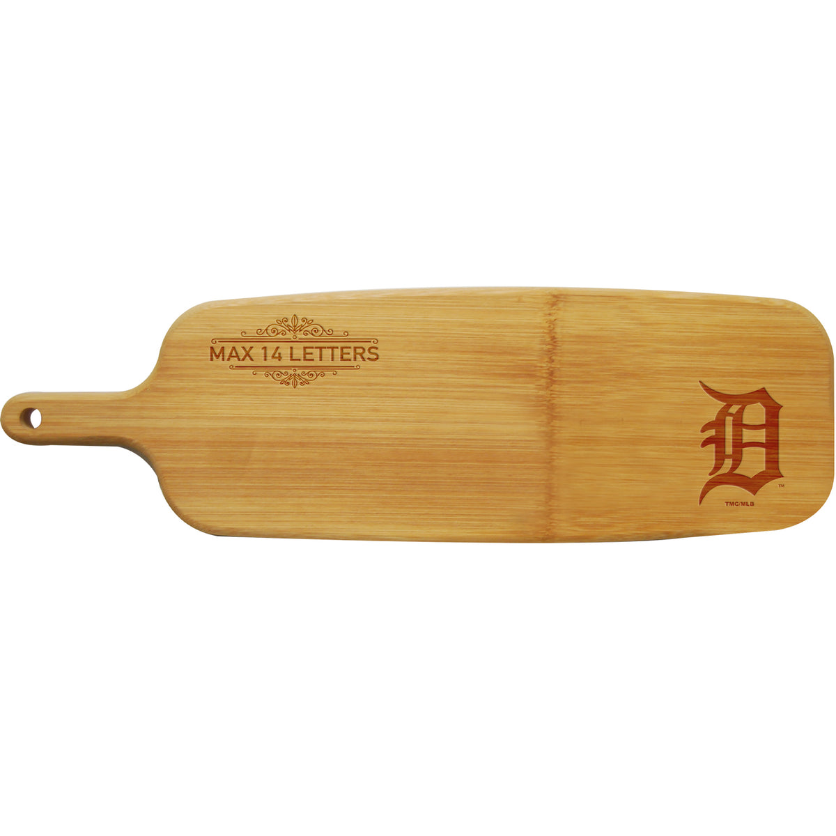Personalized Bamboo Paddle Cutting & Serving Board | Detroit Tigers
CurrentProduct, Detroit Tigers, DTI, Home&Office_category_All, Home&Office_category_Kitchen, MLB, Personalized_Personalized
The Memory Company