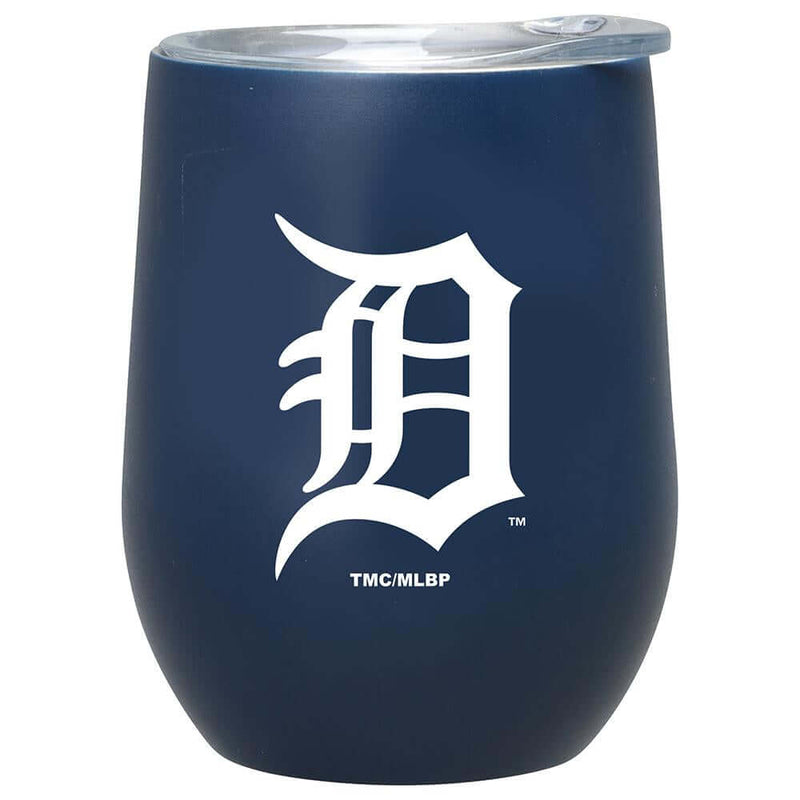 12oz Matte Stainless Steel Stemless Tumbler | Detroit Tigers CurrentProduct, Detroit Tigers, Drinkware_category_All, DTI, MLB 194207377086 $32.99