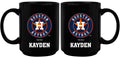 15oz Black Personalized Ceramic Mug | Houston Astros CurrentProduct, Drinkware_category_All, Engraved, HAS, Houston Astros, MLB, Personalized_Personalized 194207502242 $21.86