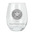15oz Personalized Stemless Glass Tumbler  | Houston Astros
CurrentProduct, Custom Drinkware, Drinkware_category_All, Gift Ideas, HAS, Houston Astros, MLB, Personalization, Personalized_Personalized
The Memory Company