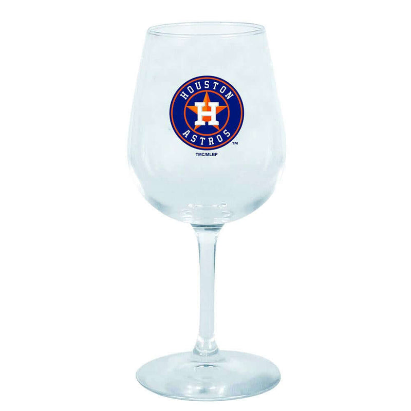 12.75oz Stem Dec Wine Glass | Houston Astros HAS, Holiday_category_All, Houston Astros, MLB, OldProduct 888966057036 $12