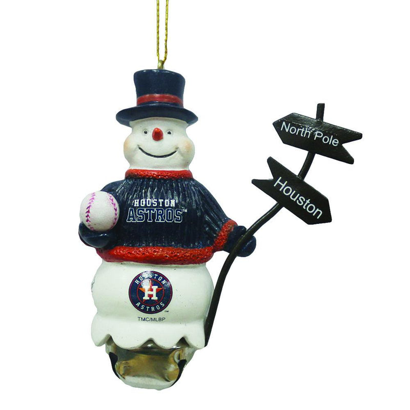 Snowman Sign Bell Ornament | Houston Astros
HAS, Houston Astros, MLB, OldProduct
The Memory Company
