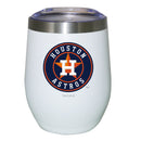 12oz White Stainless Steel Stemless Tumbler | Houston Astros CurrentProduct, Drinkware_category_All, HAS, Houston Astros, MLB 194207625064 $27.49