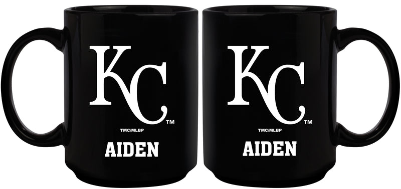 15oz Black Personalized Ceramic Mug | Kansas City Royals CurrentProduct, Drinkware_category_All, Engraved, Kansas City Royals, KCR, MLB, Personalized_Personalized 194207502259 $21.86
