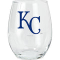 15oz Stemless Glass Tumbler | Kansas City Royals