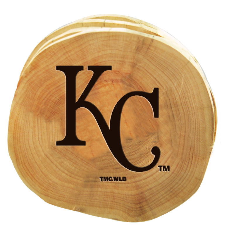 4pk Wood Cut Coaster | Kansas City Royals