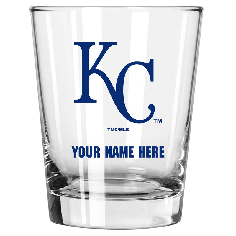 15oz Personalized Stemless Glass | Kansas City Royals