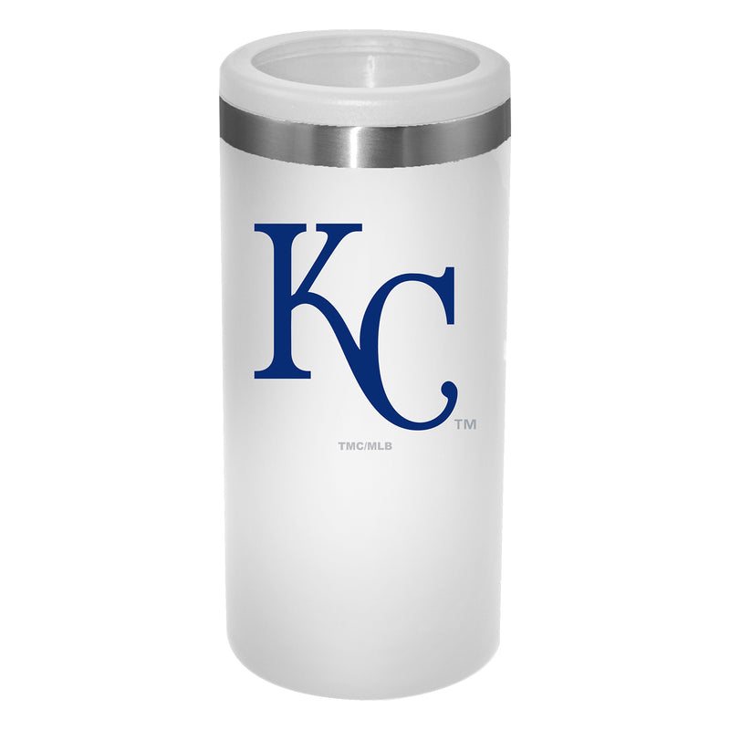 12oz White Slim Can Holder | Kansas City Royals