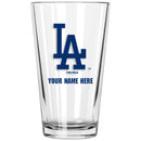 17oz Personalized Pint Glass | Los Angeles Dodgers