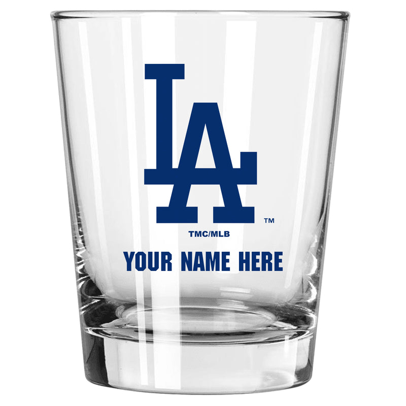 15oz Personalized Stemless Glass | Los Angeles Dodgers