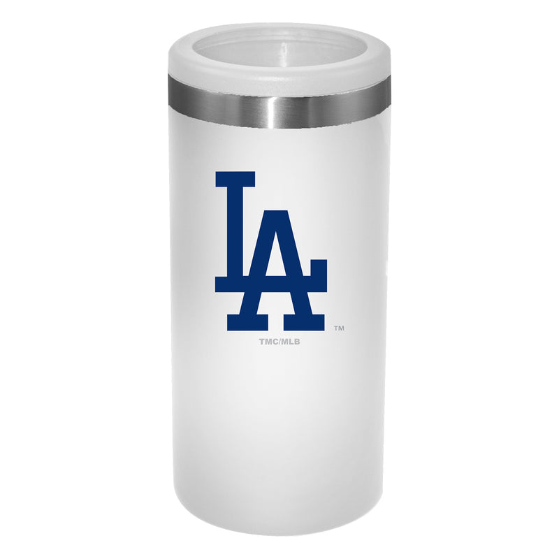 12oz White Slim Can Holder | Los Angeles Dodgers