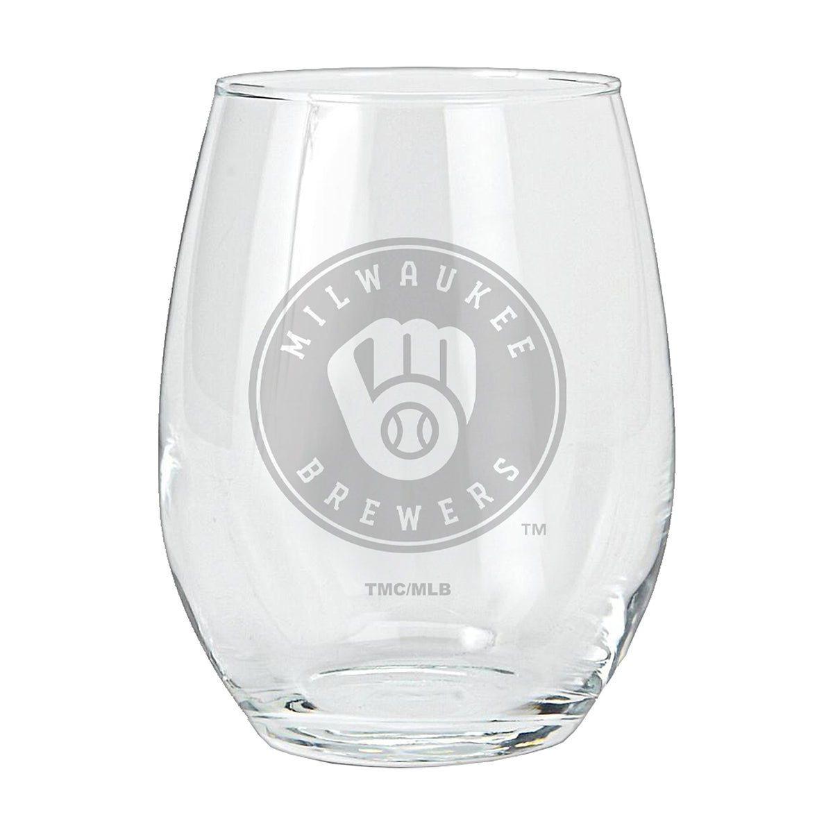 15oz Etched Stemless Tumbler | Milwaukee Brewers CurrentProduct, Drinkware_category_All, MBR, Milwaukee Brewers, MLB 194207265642 $12.49