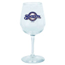 12.75oz Stem Dec Wine Glass Brewers Holiday_category_All, MBR, Milwaukee Brewers, MLB, OldProduct 888966057067 $12