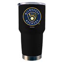30oz Black Stainless Steel Tumbler | Milwaukee Brewers