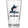 17oz Personalized Pint Glass | Miami Marlins