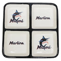4 Section Square Tray | Miami Marlins