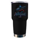 30oz Black Stainless Steel Tumbler | Miami Marlins
