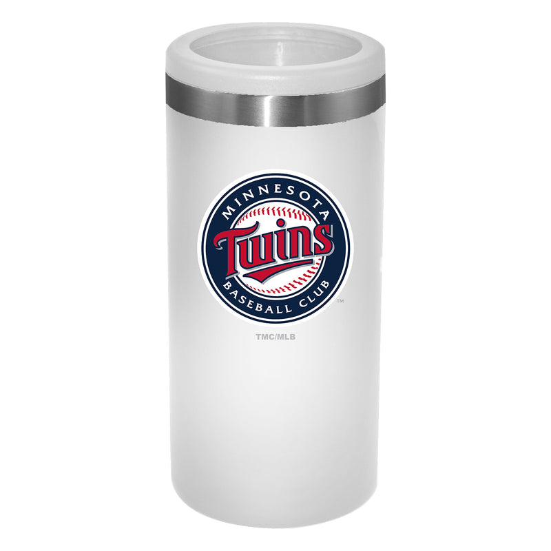 12oz White Slim Can Holder | Minnesota Twins