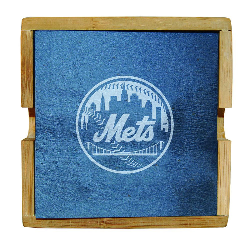 Slate Sq Coaster Set METS
CurrentProduct, Home&Office_category_All, MLB, New York Mets, NYM
The Memory Company
