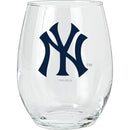 15oz Stemless Glass Tumbler | New York Yankees