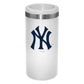 12oz White Slim Can Holder | New York Yankees