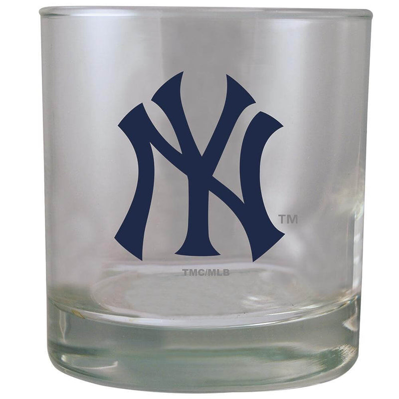 10oz Banded Rocks Glass | New York Yankees CurrentProduct, Home & Office_category_All, Home & Office_category_Lighting, MLB, New York Yankees, NYY 888966978362 $11