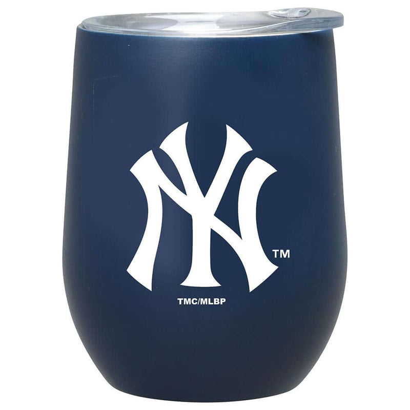 12oz Matte Stainless Steel Stemless Tumbler | New York Yankees CurrentProduct, Drinkware_category_All, MLB, New York Yankees, NYY 194207377161 $32.99
