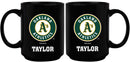 15oz Black Personalized Ceramic Mug | Oakland Athletics CurrentProduct, Drinkware_category_All, Engraved, MLB, Oakland Athletics, OAT, Personalized_Personalized 194207502327 $21.86