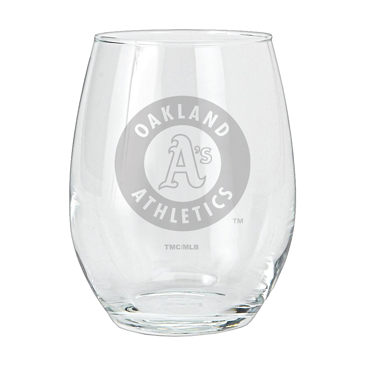 15oz Etched Stemless Tumbler | Oakland Athletics CurrentProduct, Drinkware_category_All, MLB, Oakland Athletics, OAT 194207265697 $12.49