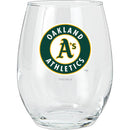 15oz Stemless Glass Tumbler | Oakland Athletics