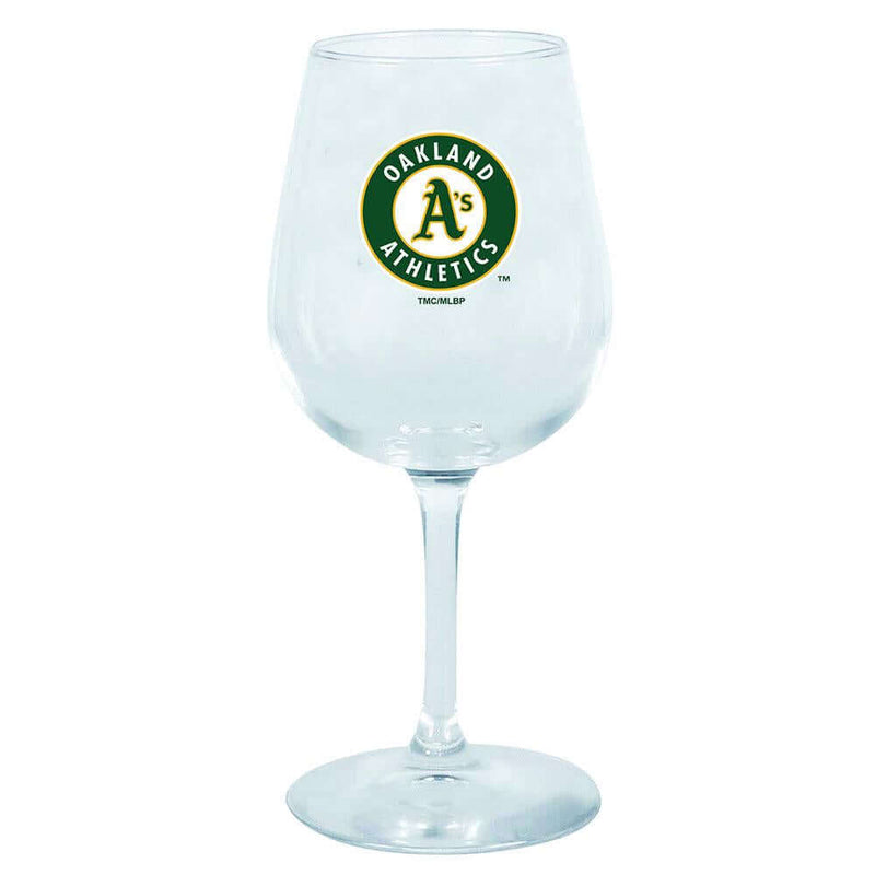 12.75oz Stem Dec Wine Glass | Oakland Athletics Holiday_category_All, MLB, Oakland Athletics, OAT, OldProduct 888966057111 $12
