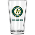 17oz Personalized Pint Glass | Oakland Athletics