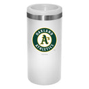 12oz White Slim Can Holder | Oakland Athletics