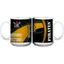 11oz White Carbon Fiber Mug | Pittsburgh Pirates MLB, OldProduct, Pittsburgh Pirates, PPI 687746361192 $10