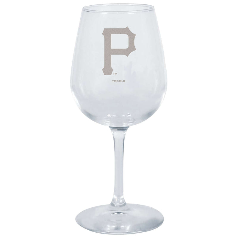 12.75oz Stemmed Wine Glass | Pittsburgh Pirates CurrentProduct, Drinkware_category_All, MLB, Pittsburgh Pirates, PPI 194207629574 $13.99