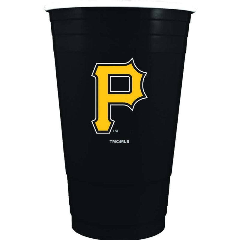 11oz Black Plastic Cup | Pittsburgh Pirates MLB, OldProduct, Pittsburgh Pirates, PPI 687746077840 $10