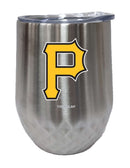 12oz Stainless Steel Stemless Diamond Tumbler | Pittsburgh Pirates CurrentProduct, Drinkware_category_All, MLB, Pittsburgh Pirates, PPI 888966674127 $28.49