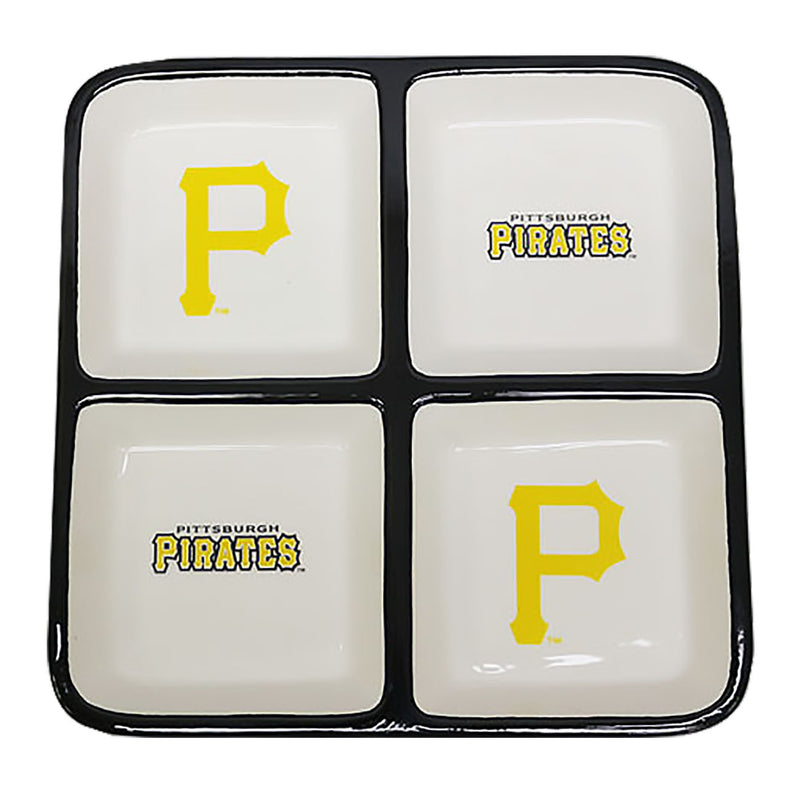 4 Section Square Tray | Pittsburgh Pirates