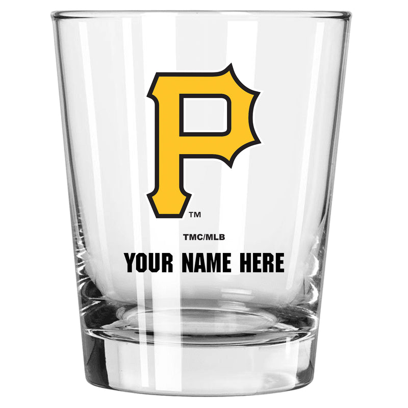 15oz Personalized Stemless Glass | Pittsburgh Pirates