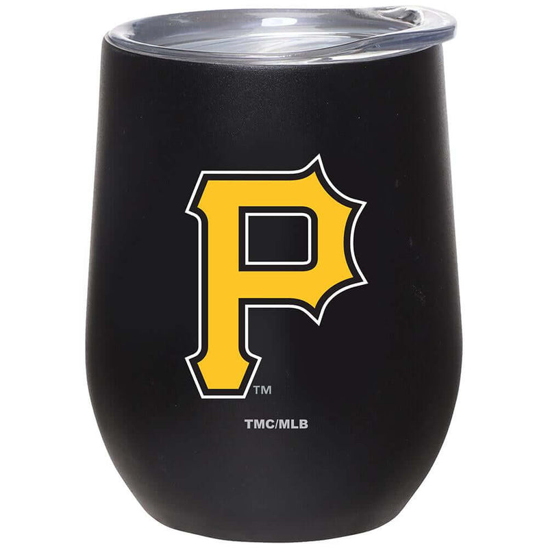 12oz Matte Stainless Steel Stemless Tumbler | Pittsburgh Pirates CurrentProduct, Drinkware_category_All, MLB, Pittsburgh Pirates, PPI 194207377192 $32.99