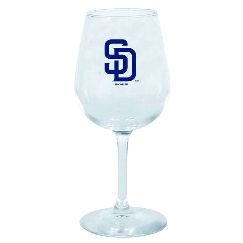 12.75oz Stem Dec Wine Glass | San Diego Padres Holiday_category_All, MLB, OldProduct, San Diego Padres, SDP 888966057142 $12