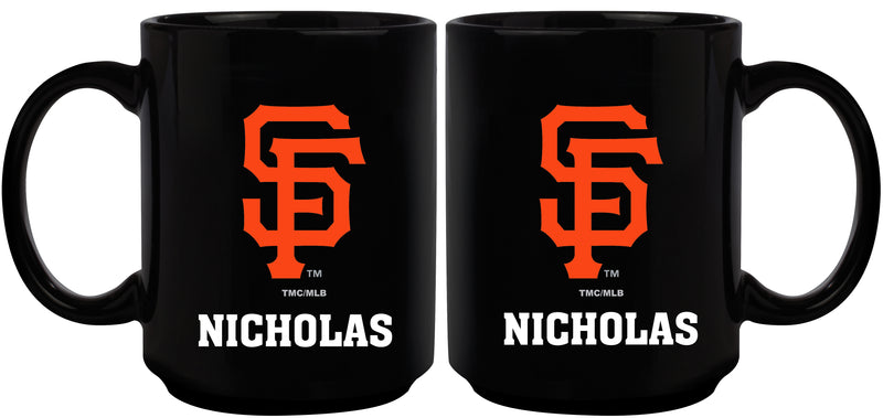 15oz Black Personalized Ceramic Mug | San Francisco Giants CurrentProduct, Drinkware_category_All, Engraved, MLB, Personalized_Personalized, San Francisco Giants, SFG 194207502365 $21.86