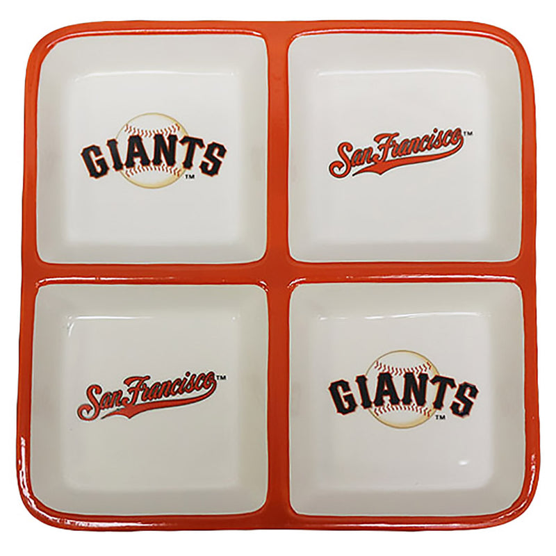 4 Section Square Tray | San Francisco Giants