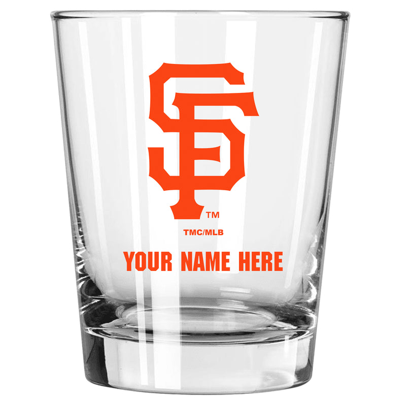 15oz Personalized Stemless Glass | San Francisco Giants