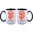 15oz Inner Color Personalized Ceramic Mug | San Francisco Giants 2790PER, CurrentProduct, Drinkware_category_All, MLB, Personalized_Personalized, San Francisco Giants, SFG  $27.99
