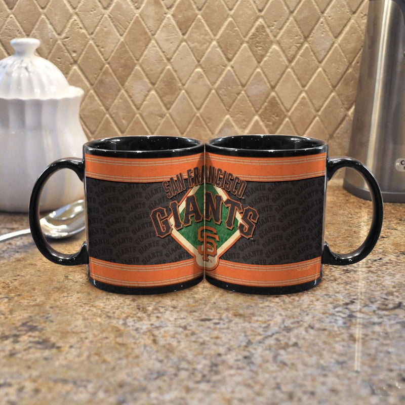 11oz Black Felt Mug | San Francisco Giants MLB, OldProduct, San Francisco Giants, SFG 687746683423 $11